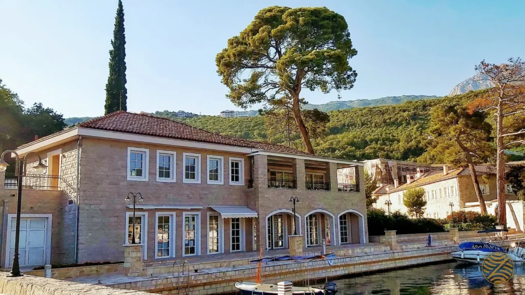Lazure Hotel & Marina, a restored stone waterfront hotel at the entrance to the Bay of Kotor, Herceg Novi